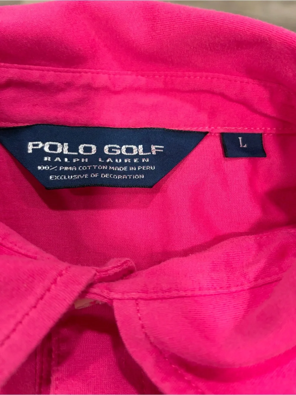 Polo Golf Ralph Lauren Men’s Pink Golf Polo-Large